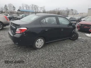 2024 Mitsubishi Mirage ES z VIN ML32FUFJ6RHF10050, wystawiony jako Copart lot #48603355 z przebiegiem 13 764 mil mil oraz Szkody całkowita. Historia ofert i sprzedaży dostępna na DreamBid. Obrazek 3.