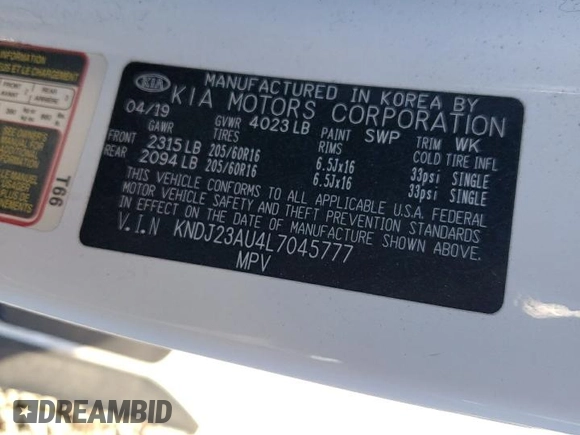 2020 Kia Soul X-Line with VIN KNDJ23AU4L7045777, listed as a Copart auction lot 43006444 with 70,294 mi miles and Salvage Title. Bid and sale history available at carsss.com. Image 13.