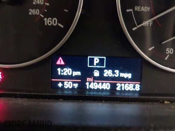 2014 BMW 3 Series 328i xDrive with VIN WBA3B5C53EP543964, listed as a IAAI auction lot 41856923 with 149,440 mi miles. Bid and sale history available at carsss.com. Image 15.