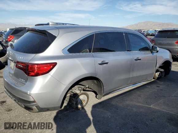 2017 Acura MDX with VIN 5FRYD4H30HB000993, listed as a Copart auction lot 52889405 with 31,172 mi miles and Salvage Title. Bid and sale history available at carsss.com. Image 3.