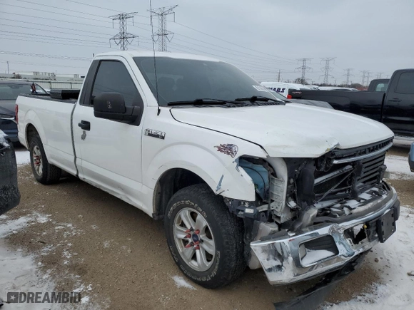 2019 Ford F-150 XL with VIN 1FTMF1C59KKD08336, listed as a Copart auction lot 89104555 with 0 mi miles and Salvage Title. Bid and sale history available at carsss.com. Image 4.