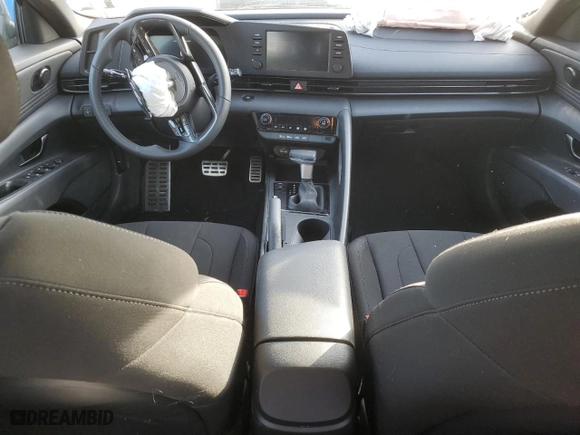 2025 Hyundai Elantra SEL Sport with VIN KMHLM4DG7SU870187, listed as a Copart auction lot 43471725 with 4,886 mi miles and Salvage Title. Bid and sale history available at carsss.com. Image 8.