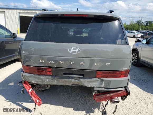 2024 Hyundai Santa Fe SEL with VIN 5NMP2DGL2RH013832, listed as a Copart auction lot 62630574 with 3,124 mi miles and Salvage Title. Bid and sale history available at carsss.com. Image 6.