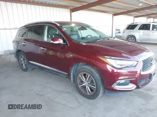 2019 Infiniti QX60 Luxe with VIN 5N1DL0MMXKC506230, listed as a IAAI auction lot 41922656 with 63,621 mi miles and . Bid and sale history available at DreamBid. Image 1.