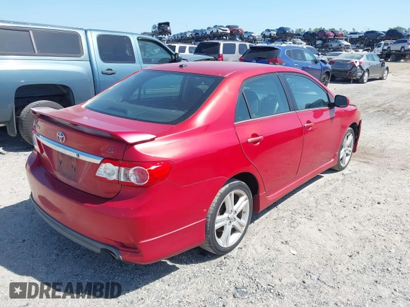 2013 Toyota Corolla L with VIN 2T1BU4EE6DC983318, listed as a IAAI auction lot 42013381 with 189,649 mi miles. Bid and sale history available at carsss.com. Image 4.