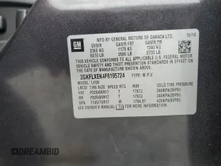 2015 GMC Terrain SLT z VIN 2GKFLXEK4F6195724, wystawiony jako Copart lot #55669165 z przebiegiem 143 472 mil mil oraz Szkoda całkowita • Salvage title. Historia ofert i sprzedaży dostępna na DreamBid. Obrazek 13.