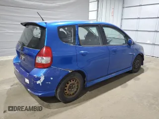 2007 Honda Fit Sport z VIN JHMGD38607S062170, wystawiony jako Copart lot #58672495 z przebiegiem 215 272 mil mil oraz Czysty tytuł • Clean title. Historia ofert i sprzedaży dostępna na DreamBid. Obrazek 3.