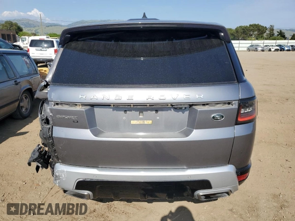 2020 Land Rover Range Rover Sport HSE with VIN SALWR2SUXLA747530, listed as a Copart auction lot 55449165 with 90,404 mi miles and Salvage title. Bid and sale history available at DreamBid. Image 6.