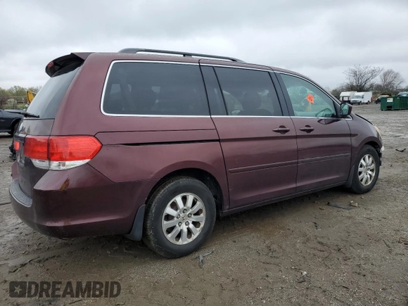 2008 Honda Odyssey EX-L with VIN 5FNRL38798B087573, listed as a Copart auction lot 51915525 with 0 mi miles and Salvage Title. Bid and sale history available at carsss.com. Image 3.