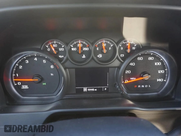 2021 Chevrolet Silverado 1500 Work Truck with VIN 1GCUYAEF7MZ143140, listed as a Copart auction lot 44387905 with 50,449 mi miles and Clean Title. Bid and sale history available at DreamBid. Image 8.