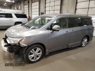 2012 Nissan Quest LE z VIN JN8AE2KP4C9048083, wystawiony jako Copart lot #53366705 z przebiegiem 99 602 mil mil oraz Szkoda całkowita • Salvage title. Historia ofert i sprzedaży dostępna na DreamBid. Obrazek 1.