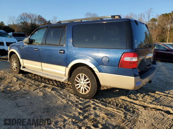 2009 Ford Expedition EL Eddie Bauer with VIN 1FMFK18539EB10658, listed as a Copart auction lot 81851124 with 204,734 mi miles and Clean Title. Bid and sale history available at carsss.com. Image 2.