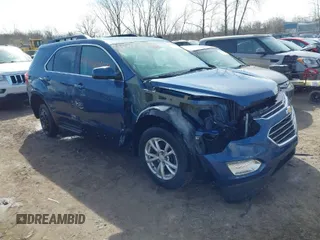 2017 Chevrolet Equinox LT with VIN 2GNALCEK4H6125648, listed as a IAAI auction lot 41946459 with 95,152 mi miles. Bid and sale history available at carsss.com. Image 1.