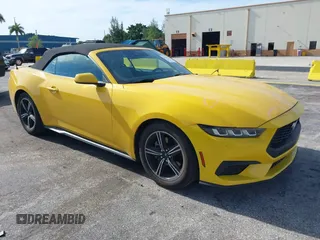 2024 Ford Mustang EcoBoost z VIN 1FAGP8UH6R5116883, wystawiony jako IAAI lot #42786329 z przebiegiem 40 330 mil mil oraz . Historia ofert i sprzedaży dostępna na DreamBid. Obrazek 1.