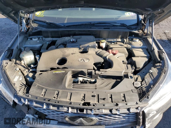 2019 Infiniti QX50 LUXE with VIN 3PCAJ5M33KF130569, listed as a Copart auction lot 73271632 with 77,229 mi miles. Bid and sale history available at carsss.com. Image 12.