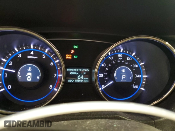 2012 Hyundai Sonata GLS with VIN 5NPEB4AC7CH453491, listed as a Copart auction lot 53613535 with 188,024 mi miles and Salvage Title. Bid and sale history available at carsss.com. Image 9.