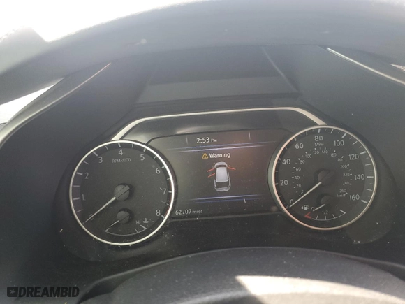 2020 Nissan Murano S with VIN 5N1AZ2AJ0LN122633, listed as a Copart auction lot 53847864 with 62,707 mi miles and Salvage Title. Bid and sale history available at carsss.com. Image 9.
