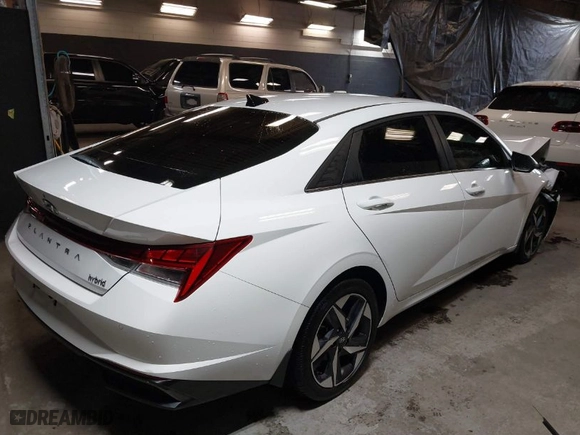 2023 Hyundai Elantra Hybrid Limited with VIN KMHLN4AJ8PU066405, listed as a IAAI auction lot 40583008 with 41,694 mi miles. Bid and sale history available at carsss.com. Image 4.