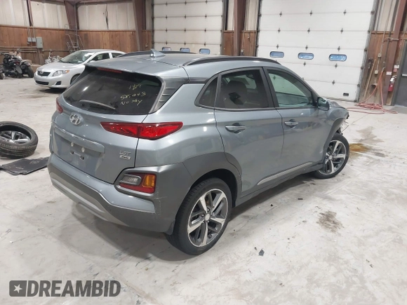 2020 Hyundai Kona Limited with VIN KM8K3CA57LU405342, listed as a IAAI auction lot 41791082 with 58,043 mi miles. Bid and sale history available at carsss.com. Image 4.