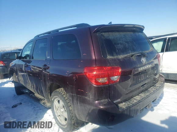 2013 Toyota Sequoia SR5 with VIN 5TDBW5G12DS078026, listed as a Copart auction lot 42628715 with 102,444 mi miles and Salvage Title. Bid and sale history available at carsss.com. Image 2.