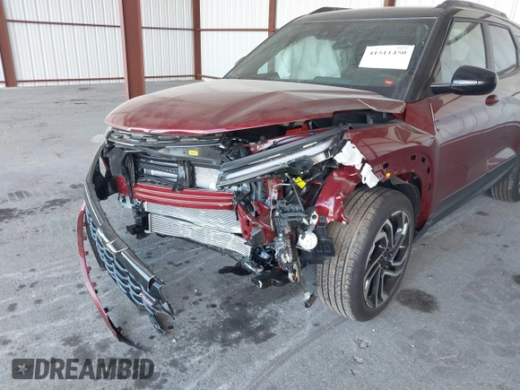 2025 Chevrolet TrailBlazer RS with VIN KL79MTSL6SB117672, listed as a IAAI auction lot 41511450 with 1,516 mi miles. Bid and sale history available at carsss.com. Image 16.