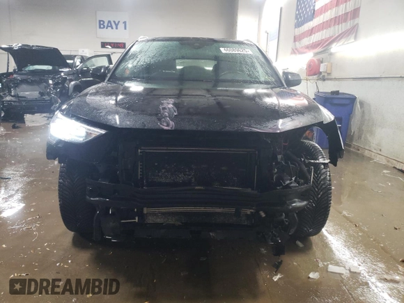 2020 Audi Q3 S line Premium with VIN WA1DECF33L1028387, listed as a Copart auction lot 46089625 with 49,297 mi miles and Salvage Title. Bid and sale history available at carsss.com. Image 5.