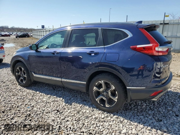 2019 Honda CR-V Touring with VIN 2HKRW2H9XKH607064, listed as a Copart auction lot 50198155 with 56,802 mi miles and Salvage Title. Bid and sale history available at carsss.com. Image 2.