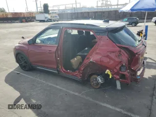 2023 Nissan Kicks SR with VIN 3N1CP5DV0PL494985, listed as a Copart auction lot 48383225 with 34,887 mi miles and Salvage Title. Bid and sale history available at DreamBid. Image 2.