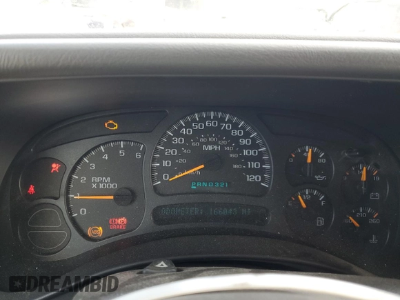 2005 Chevrolet Tahoe LS with VIN 1GNEC13V15J132865, listed as a Copart auction lot 53195575 with 166,043 mi miles and Clean Title. Bid and sale history available at DreamBid. Image 9.