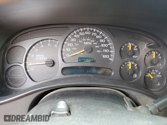2003 Chevrolet Tahoe LT with VIN 1GNEK13Z33R175110, listed as a Copart auction lot 71407754 with 449,293 mi miles and Salvage Title. Bid and sale history available at carsss.com. Image 9.