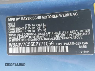 2014 BMW 4 Series 428i with VIN WBA3V7C56EP771069, listed as a IAAI auction lot 41885345 with 94,862 mi miles. Bid and sale history available at carsss.com. Image 9.