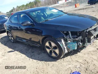 2013 Kia Optima Hybrid EX with VIN KNAGM4AD2D5048844, listed as a IAAI auction lot 41608363 with 108,974 mi miles. Bid and sale history available at carsss.com. Image 1.