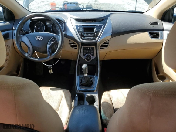 2013 Hyundai Elantra GLS PZEV with VIN KMHDH4AE1DU999945, listed as a Copart auction lot 48854195 with 211,992 mi miles and Salvage Title. Bid and sale history available at carsss.com. Image 8.
