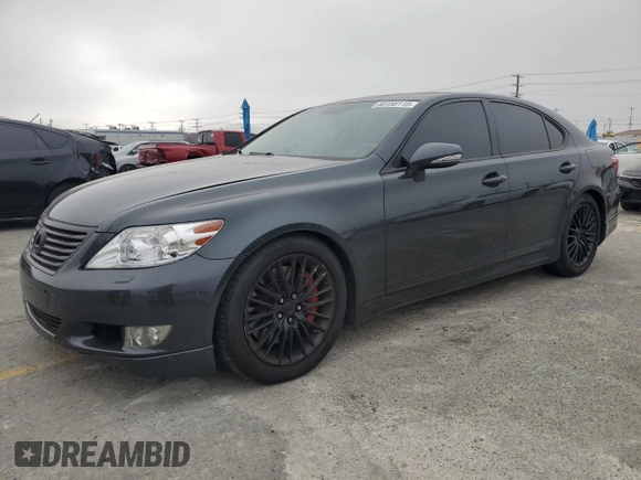 2010 Lexus LS 460 with VIN JTHBL5EF6A5097444, listed as a Copart auction lot 60158115 with 165,130 mi miles and Salvage title. Bid and sale history available at DreamBid. Image 1.