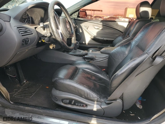 2005 BMW 6 Series 645Ci with VIN WBAEK73475B324417, listed as a Copart auction lot 41783975 with 127,495 mi miles and Clean Title. Bid and sale history available at carsss.com. Image 7.