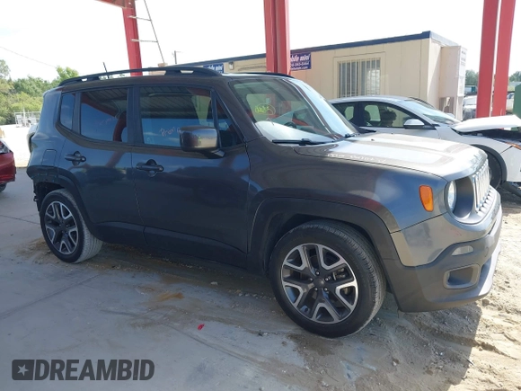 2018 Jeep Renegade Latitude with VIN ZACCJABB5JPG86563, listed as a IAAI auction lot 42109270 with 185,540 mi miles. Bid and sale history available at carsss.com. Image 14.