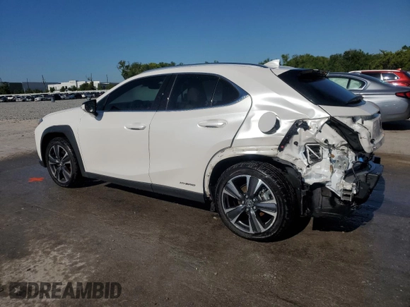 2021 Lexus UX 250h с VIN JTHP9JBH5M2041312, выставлен на аукционе Copart как лот 50294735 с пробегом 7 910 миль миль и Списание • Salvage title. История ставок и продаж доступна на DreamBid. Изображение 2.