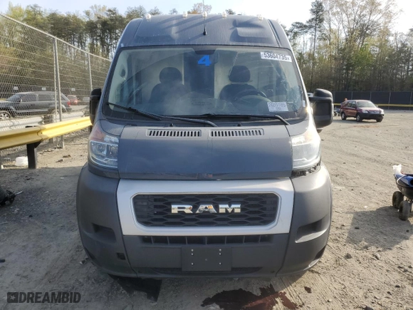 2019 Ram ProMaster Cargo Van with VIN 3C6URVJG8KE555280, listed as a Copart auction lot 53604735 with 65,302 mi miles and Clean Title. Bid and sale history available at carsss.com. Image 5.