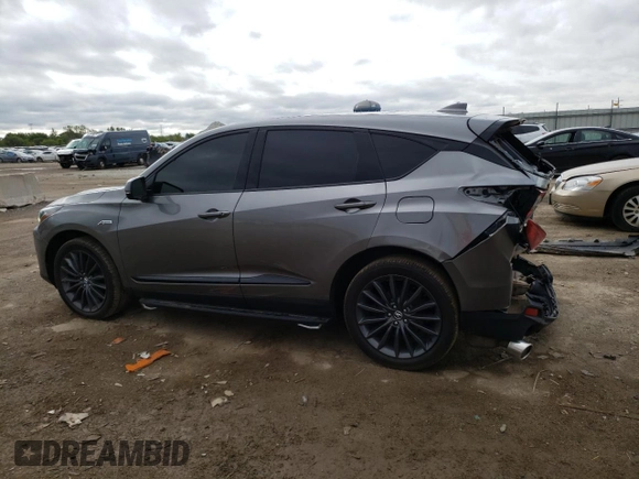 2023 Acura RDX w/A-Spec Advance Package with VIN 5J8TC2H83PL003754, listed as a Copart auction lot 72436684 with 35,576 mi miles and Salvage Title. Bid and sale history available at carsss.com. Image 2.