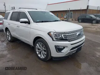 2018 Ford Expedition Platinum with VIN 1FMJU1MT8JEA07636, listed as a IAAI auction lot 41437297 with 100,730 mi miles. Bid and sale history available at carsss.com. Image 1.