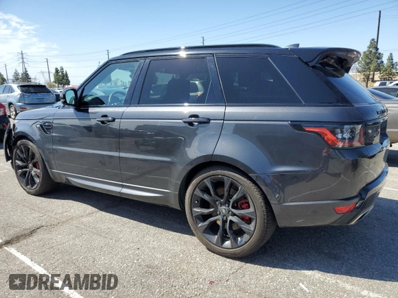 2022 Land Rover Range Rover Sport HST with VIN SALWS2RU8NA207459, listed as a Copart auction lot 49181275 with 29,877 mi miles and Salvage title. Bid and sale history available at DreamBid. Image 2.
