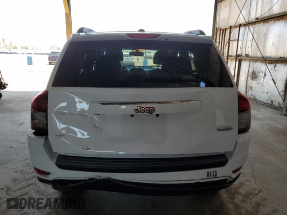 2016 Jeep Compass Latitude z VIN 1C4NJCEAXGD633548, wystawiony jako Copart lot #59866875 z przebiegiem 193 695 mil mil oraz Szkoda całkowita • Salvage title. Historia ofert i sprzedaży dostępna na DreamBid. Obrazek 6.