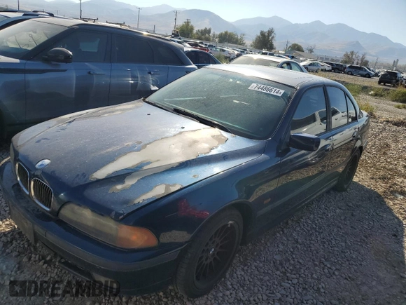 1999 BMW 5 Series 540i with VIN WBADN5332XGC91625, listed as a Copart auction lot 74486614 with 326 mi miles and Clean Title. Bid and sale history available at carsss.com. Image 1.