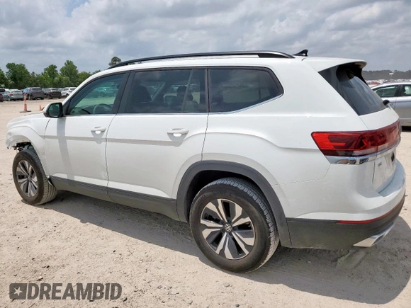 2024 Volkswagen Atlas SE с VIN 1V2DR2CA1RC503800, выставлен на аукционе Copart как лот 58160815 с пробегом 11 278 миль миль и Списание • Salvage title. История ставок и продаж доступна на DreamBid. Изображение 2.