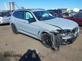 2023 BMW X3 M40i with VIN 5UX83DP00P9S73435, listed as a IAAI auction lot 41874545 with 21,619 mi miles and . Bid and sale history available at DreamBid. Image 1.