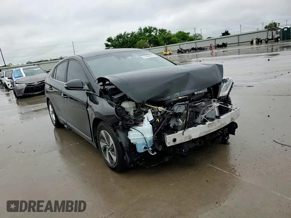 2019 Hyundai Ioniq SEL with VIN KMHC75LC0KU134817, listed as a Copart auction lot 51964555 with 95,837 mi miles and Salvage Title. Bid and sale history available at DreamBid. Image 10.