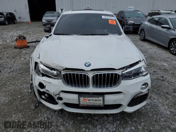 2017 BMW X4 M40i z VIN 5UXXW7C55H0U25737, wystawiony jako Copart lot #46354555 z przebiegiem Nie podano mil oraz Szkoda całkowita • Salvage title. Historia ofert i sprzedaży dostępna na DreamBid. Obrazek 5.