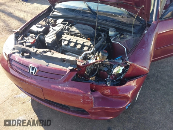 2003 Honda Civic LX with VIN 2HGES16503H573295, listed as a IAAI auction lot 41653528 with 55,866 mi miles and . Bid and sale history available at DreamBid. Image 16.