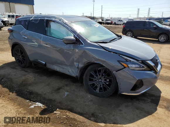 2023 Nissan Murano Platinum z VIN 5N1AZ2DS3PC129694, wystawiony jako Copart lot #53986615 z przebiegiem 19 829 mil mil oraz Szkoda całkowita • Salvage title. Historia ofert i sprzedaży dostępna na DreamBid. Obrazek 4.