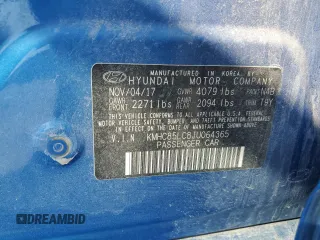 2018 Hyundai Ioniq Limited with VIN KMHC85LC8JU064365, listed as a Copart auction lot 48774785 with 166,085 mi miles and Salvage title. Bid and sale history available at DreamBid. Image 14.